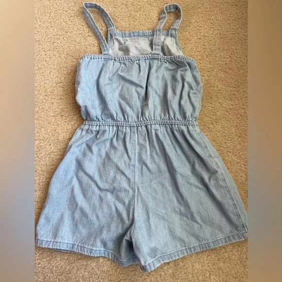 Old Navy Light Blue Button-Up Denim Romper - Picture 5 of 5